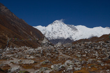 Mountains landscape in Everest Area, Nepal