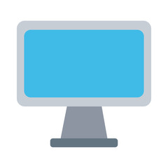 desktop computer flat style icon