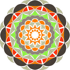 Mandalas for coloring book Yoga template, Mandala with floral patterns. Yoga template