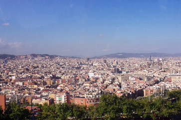 バルセロナ市街地の風景