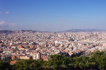 バルセロナ　市街地の風景　