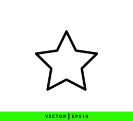 Star icon vector logo design template