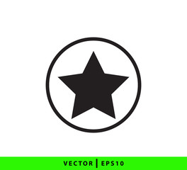 Obraz premium Star icon vector logo design template