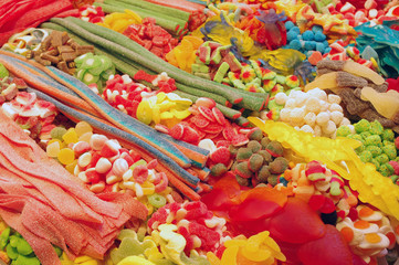 バルセロナ　サン・ジュセップ市場　ゼリー売り場