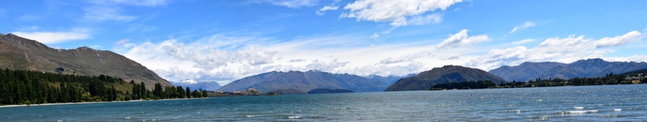 New Zealand Fjord Panorama