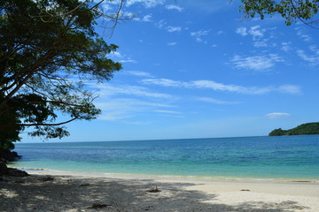 Beautiful beach off the coast of Kota Belud