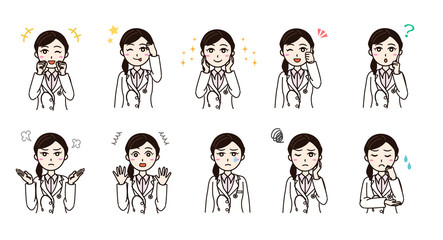 Woman white coat doctor, health care worker