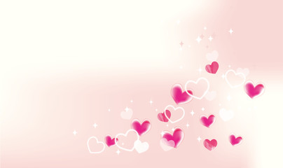 可愛いハートの背景素材