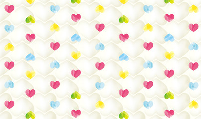 可愛いハートの背景素材