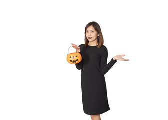 Asian girls at the Halloween party