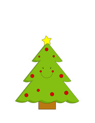 gree christmas tree illustration. You can print it on an 8.5x11 inch page