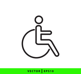 People toilet icon vector logo design template