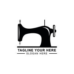 retro tailor logo design. Tailor Shop logo icon. buttons, needle icon.