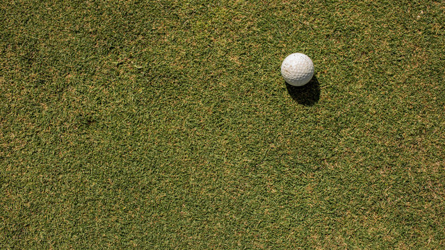 Close-up of a golf hole