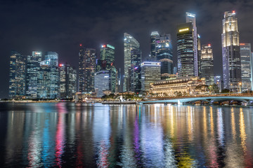 Fototapeta na wymiar シンガポールベイエリアの夜景