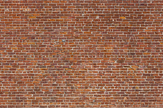 Fototapeta the old red brick wall