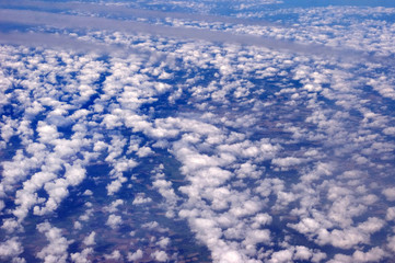 バルセロナ上空からの風景