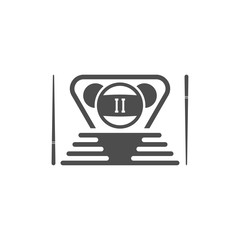 Fast Billiards logo design vector. Sport labels for poolroom. Billiards club logo template.