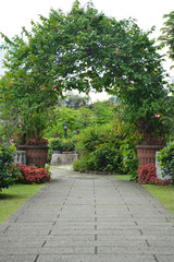 Baluarte De San Diego garden arch at Intramuros walled city in Manila, Philippines
