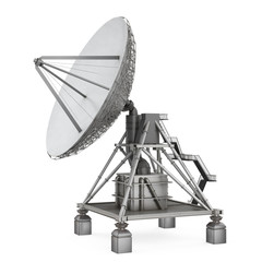 Satellite Dish Antenna Isolated