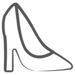 
Adorable high heel, footwear icon in editable design 
