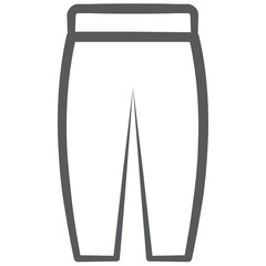 
A fashion attire icon in line design, jeans vector 
