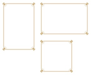 Decorative frame.A frame that gave a change in size to the same design.Good frame for a4 size paper.Certificate frame.