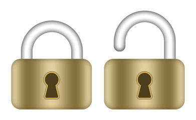 Illustration of the opening and closing state of quasi lock