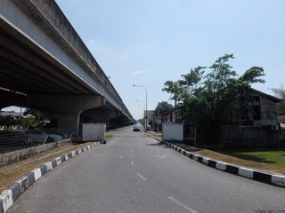 Fototapeta na wymiar マレーシア地方部の道路