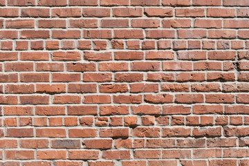 Brick wall downtown Portland, OR.