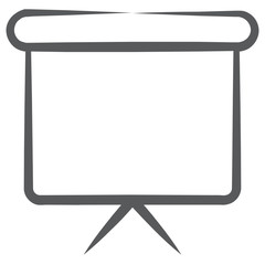  An upright frame, presentation board in modern linear style   © SmashingStocks