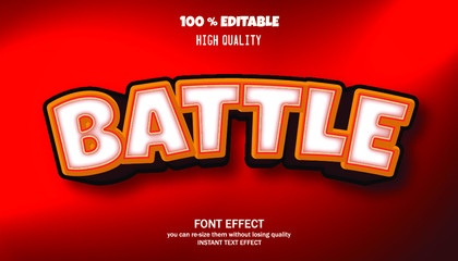 Modern 3d text effect, editable font effect