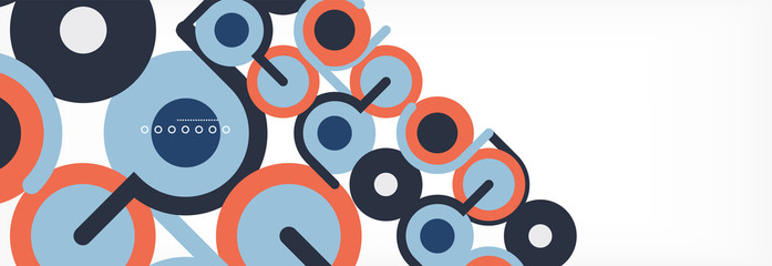 Circles and lines abstract background for covers, banners, flyers and posters and other templates