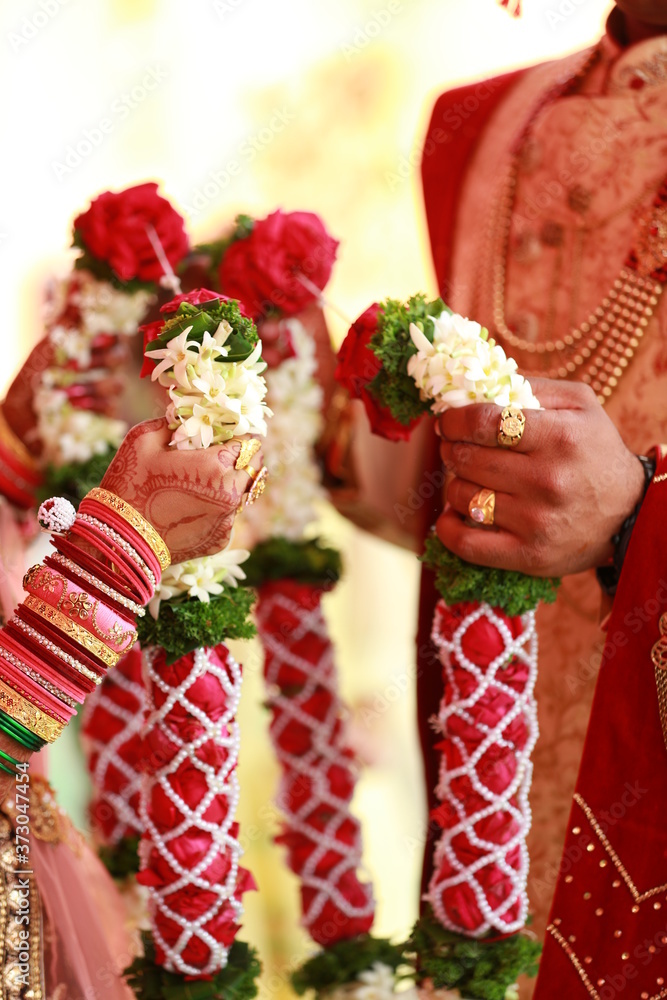 Wall mural indian wedding candid