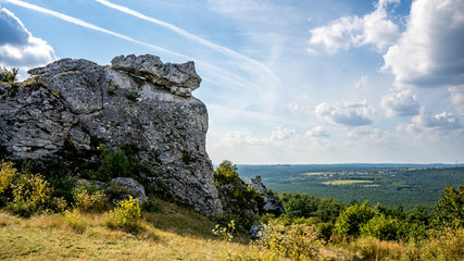 Skały Góry Zborów na Wyżynie Krakowsko-Częstochowskiej w Podlesicach © Franciszek
