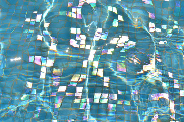 abstract blue background with water