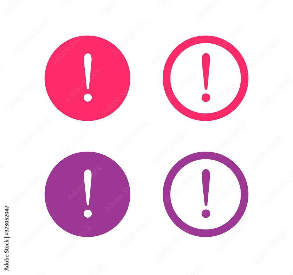 Poster warning caution notice notification round icon vector, error exclamation circle sign flat symbol, be