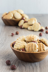 Obraz na płótnie Canvas Almond and Hazelnut Butter Cookies