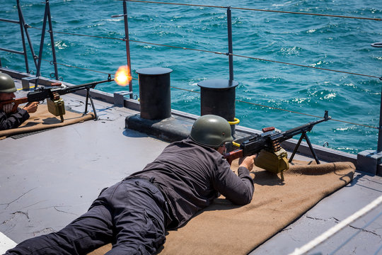 International naval exercise Breeze 2020. Burgas / Bulgaria / 07.17.20.warships, helicopters and boats perform tasks in the Black Sea. ships from Bulgaria, Romania, Spain, Turkey and others.