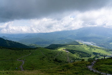 Fototapeta na wymiar 夏の車山山頂からの眺望