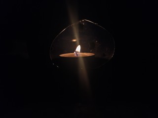 candle in the dark