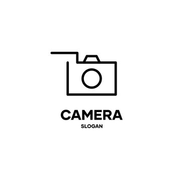 Camera icon, camera logo, logo for camera and photography shop. vector illustration