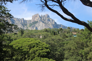 Yalta beautiful views of Mount Ai-petri