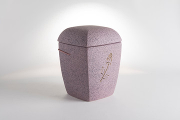 Cremation Urn for Ashes isolated