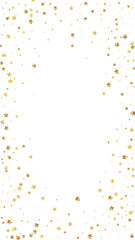 Gold stars random luxury sparkling confetti. Scatt
