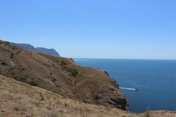 Beautiful views of the Black Sea Balaklava Sevastopol