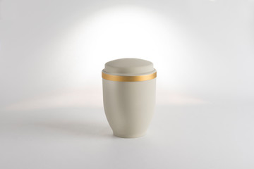 Cremation Urn for Ashes isolated