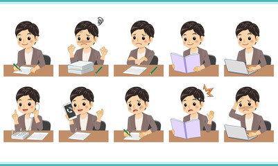 秋の服装の男性