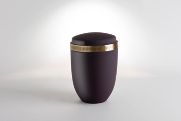 Cremation Urn for Ashes isolated