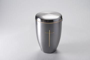 Cremation Urn for Ashes isolated